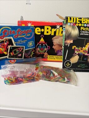 Vintage Lite Brite Set